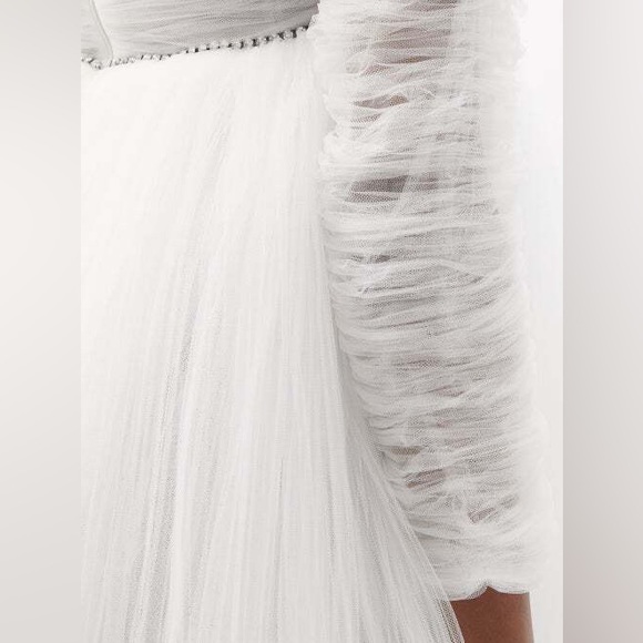 Like new KHAITE Trisha Puff-sleeve Tulle Dress - Picture 3 of 16